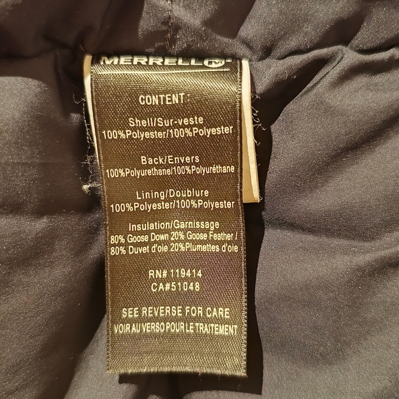 Merrell Long Down Winter Jacket Size M - Picture 10 of 11